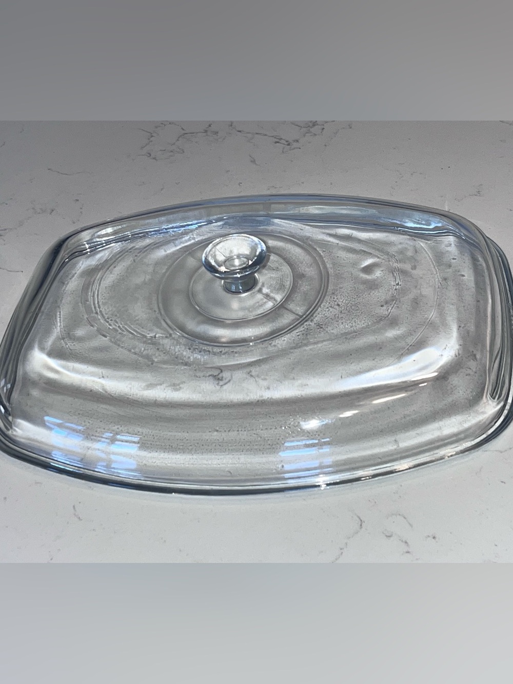 vintage Pyrex 958-C glass replacement lid domed knob rectangular Corning Wear